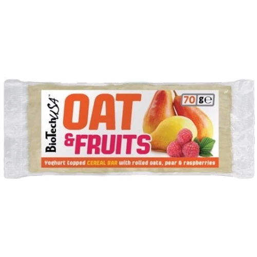 BioTechUSA OAT and Fruits 70g Yogurt-Pear-Raspberry: Вес 70 г