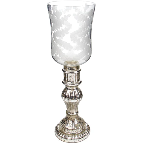 Стеклянный подсвечник Lefard декоративный 28x8 см (876-067)