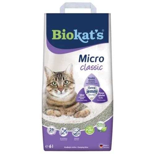 Наполнитель для кошачьего туалета Biokat's Micro Classic бентонитовый 6 л (4002064613918)