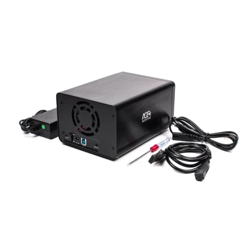 Аксесуар для накопичувача AgeStar 3U 2B 3A1 (Black) фото 3