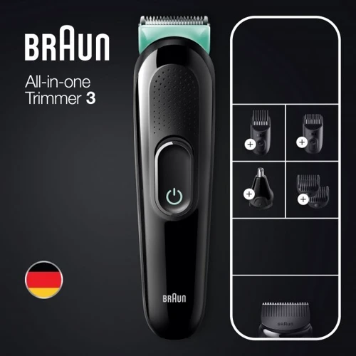 Машинка для стрижки (триммер) Braun MGK3321: Минимальная длина стрижки, мм 0.5