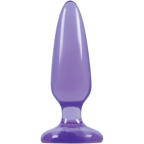 Анальная пробка Pleasure Plug Small, 10х3,5 см, пурпурный