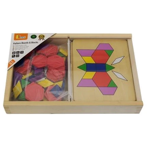 Игровой набор Viga Toys Мозаика с шаблонами (50029)