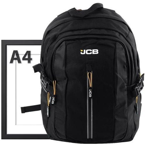 Мужской рюкзак JCB черный (FULJCBBP66-BLK-YEL): Стиль Спортивный