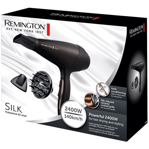 Фен Remington AC9095: Дополнительные параметры Турбо режим, Подача холодного воздуха, Концентратор, Петля для подвешивания, Мощные, Защита от перегрева, Диффузор