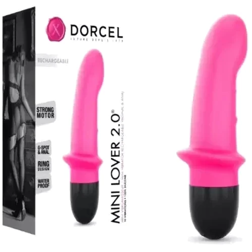 Вибратор Dorcel Mini Lover Magenta 2.0 перезаряжаемый, для точки G и массажа простаты