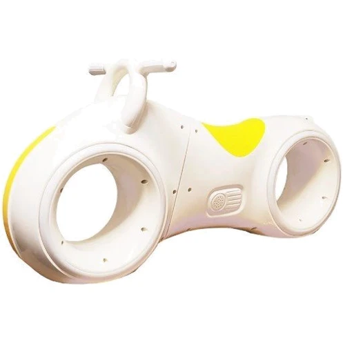 Детский толокар Трон Космо-байк Bluetooth Keedo HD-K06 (Бело-Желтый)