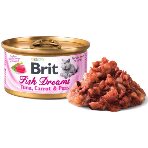 Brit Fish Dreams Tuna Carrot & Pea 80 г: Тип Консерви