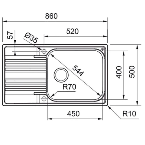 Franke SRL 611-86 XL (101.0456.706)