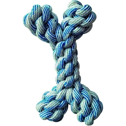 Іграшка для собак Croci PASTEL кісточка з каната блакитна 20 см (C6198692)