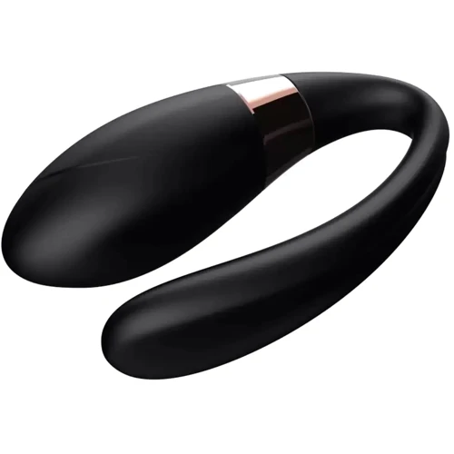 Вибромассажер для пар с пультом ДУ - Boss Series V-Vibe Black USB 7 Function, BS6200003