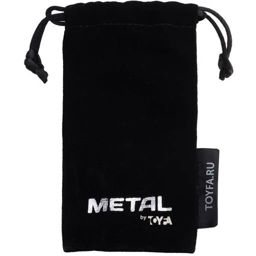 Анальна пробка із кристалом Toyfa Metal Black anal plug ruby gem