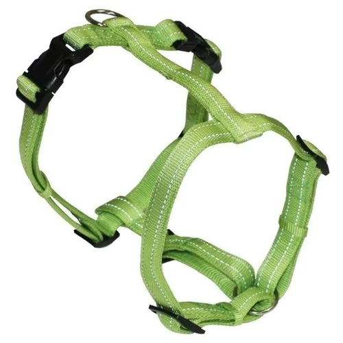 Шлея светоотражающая Croci Soft Reflective H-образная 1.5х35-50 см зеленая (C5079910)