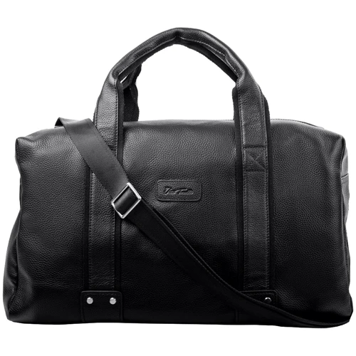 Мужская дорожная сумка Vito Torelli черная (VT-6417-black): Фактура Матовая, Зернистая