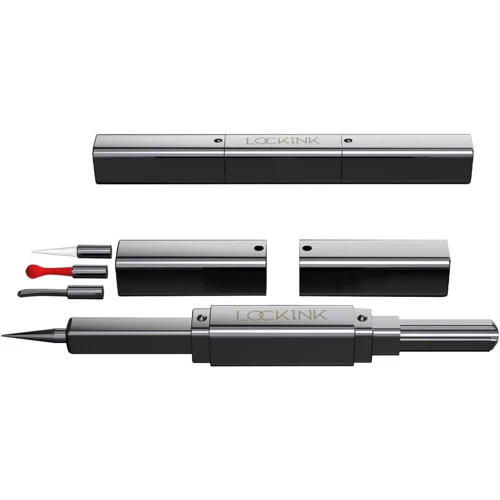 Эксклюзивный тиклер LOCKINK 5-head Flirting Tickler - Grey с пятью насадками