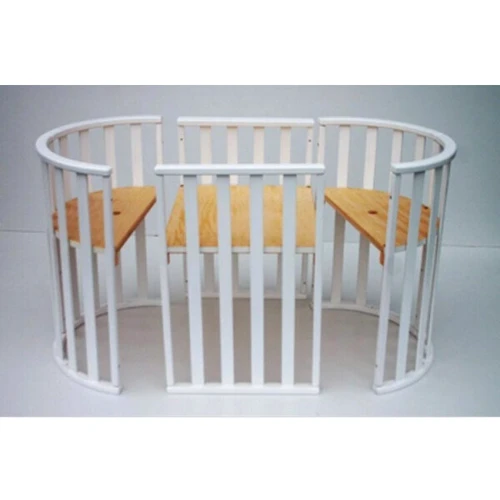 Кровать детская Twins Cozy овальная 160х60 9800-TC-160-01, белая