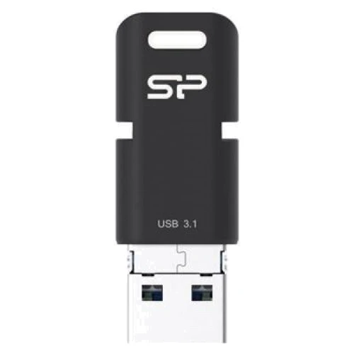 USB-флешка Silicon Power 64GB Mobile C50 USB 3.1/Type-C/microUSB Black (SP064GBUC3C50V1K): Стандарт USB USB Type-C / USB 3.1 / Micro USB