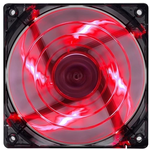 Кулер Aerocool Shark Fan 120мм (Devil Red)LED Retail: Назначение для корпуса