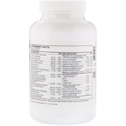 Thorne Research Al's Formula Basic Nutrients for Men Over 40+ 240 Veg Caps Витамины для мужчин 40+: Тип Мультивитамины