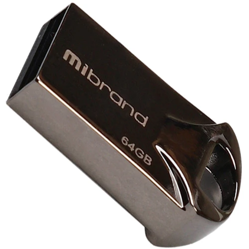 USB-флешка Mibrand 64GB Hawk Black USB 2.0 (MI2.0/HA64M1B): Стандарт USB USB 2.0