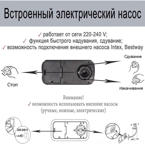 Надувний матрац Надувна ліжко Bestway Aerolax Queen (67464): Тип Матрац надувний