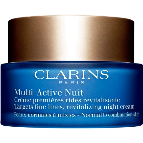 Clarins Multi-Active Nuit Targets Fine Lines, Revitalizing Night Cream Крем для лица для нормальной, комбинированной кожи ночной 50 ml