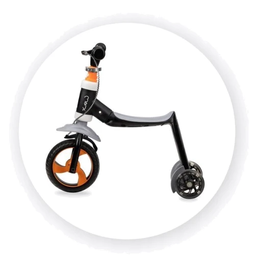 Самокат - беговел MoMi Elios 2 в 1 (orange): Тип колес литые
