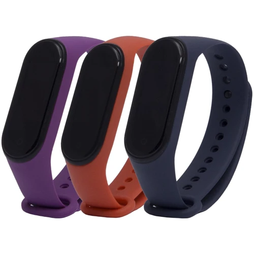 

Набор Tpu Case Flame/Midnight Blue/Purple for Xiaomi Mi Smart Band 3/4