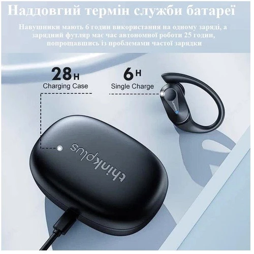 Навушники Lenovo LP75 Black: Тип кріплення крепление на ушах