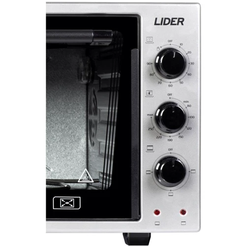 Електрична духовка настільна LIDER 4823 ECO GREY-BLACK: Розміри 62х32х47 см