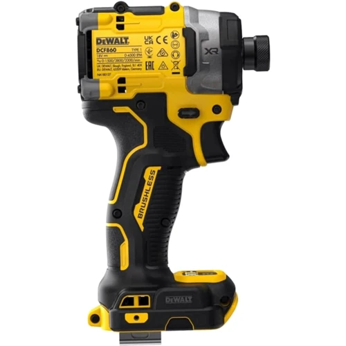 Шуруповерт DeWalt DCF860NT UA (без АКБ та ЗУ): Тип патрона шестигранник