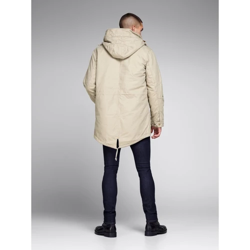 Парка Jack & Jones 63335819 50 бежевая демисезон с капюшоном: Подкладка На подкладке