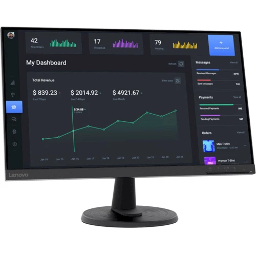 Монитор Lenovo D24-40 (67A2KAC6UA): Покрытие экрана антибликовое