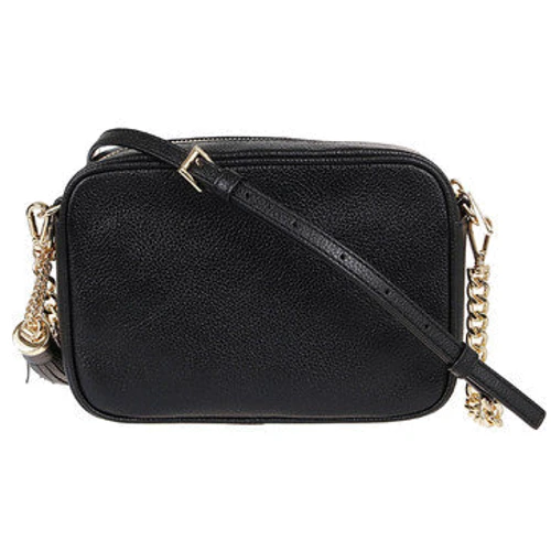 Женская сумка кросс боди Michael Kors Ginny Crossbody черная (32F7GGNM8L001): Фактура Матовая, Зернистая