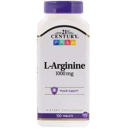 21st Century Health Care L-Arginine Maximum Strength 1000 mg 100 tabs (CEN-27086)