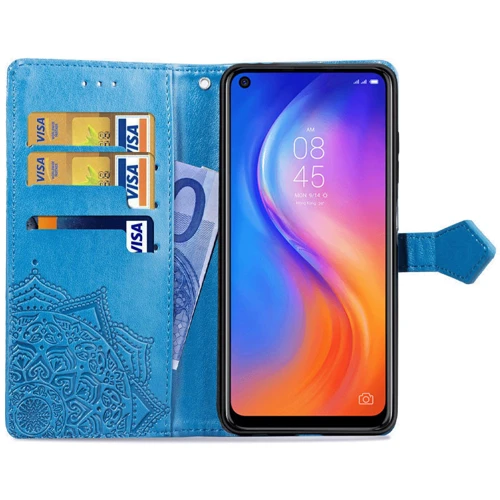 Аксессуар для смартфона Mobile Case Book Cover Art Leather Blue for TECNO Spark 5 Pro: Материал искусcтвенная кожа
