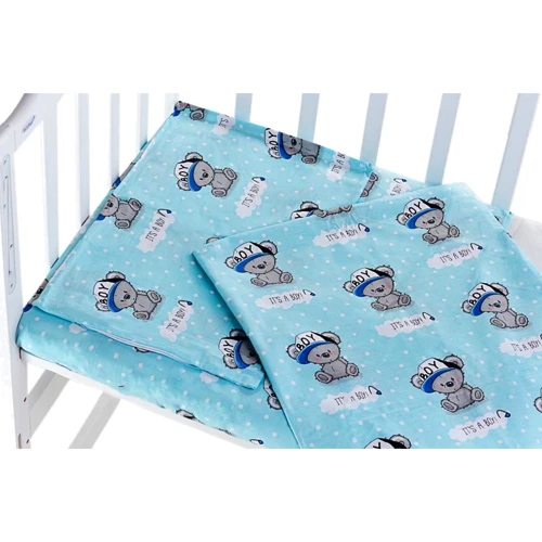 Сменный комплект Qvatro Gold SG-03 (it's a boy) бирюзовый (623177): Тип постельный комплект