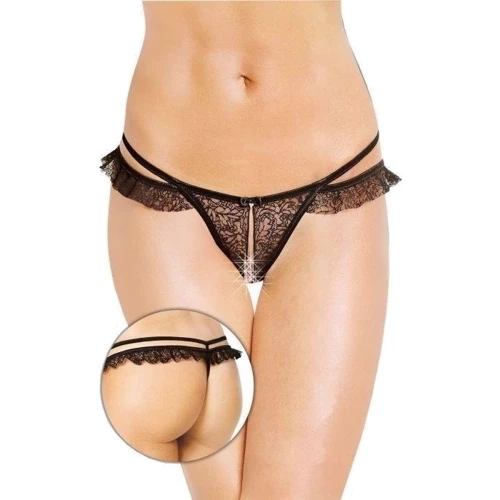 Женские стринги SoftLine - G-string 2452, S/M (black)