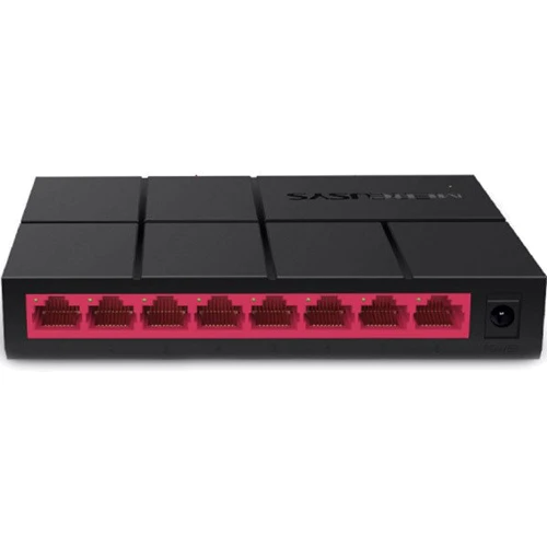 Мережевий комутатор Mercusys MS108G: Порти тільки Gigabit Ethernet (10/100/1000)