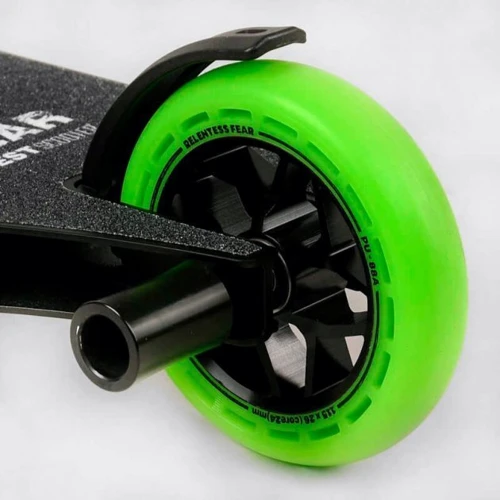 Самокат трюковый Best Scooter Fear зеленый (МТ-60611): Тип тормоза ножной