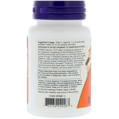 Now Foods Probiotic-10 25 billion 50 veg caps: Тип Пробиотики