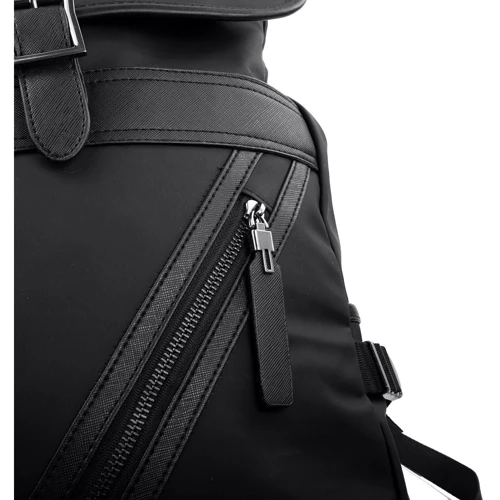 Чоловік рюкзак Valiria Fashion чорний (3DETBW2203-2): Матеріал поліестер