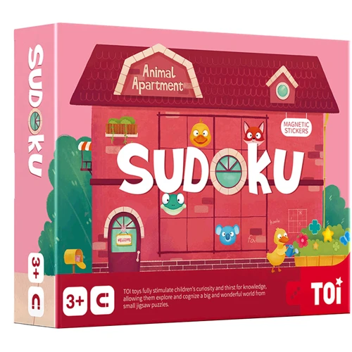 Настольная игра TOI магнитная головоломка Дом для животных 2041005