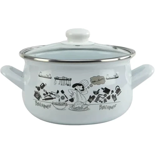 Кастрюля Gusto Повар 16 см 2.1 л (GT-T-116-CК)