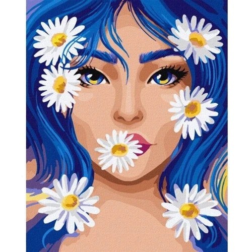 Картина по номерам Идейка Ромашковое настроение ©pollypop92 40х50 см (KHO4994)