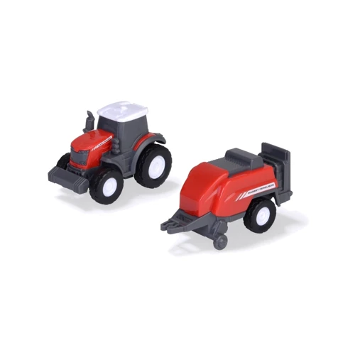 Игровой набор Dickie Toys Месси Фергюсон. Перевозчик фермерской техники (3735004)