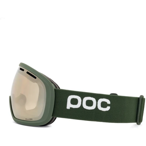 Горнолыжная маска POC Vitrea Epidote Green/Partly Sunny Ivory (PC 408308706ONE1): Форма линзы цилиндрическая