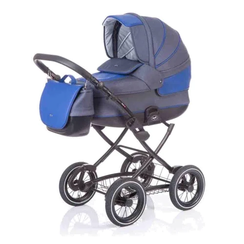 Универсальная коляска 3в1 ANEX CLASSIC C02 (jeans - blue eco-leather): Ширина шасси 58 см