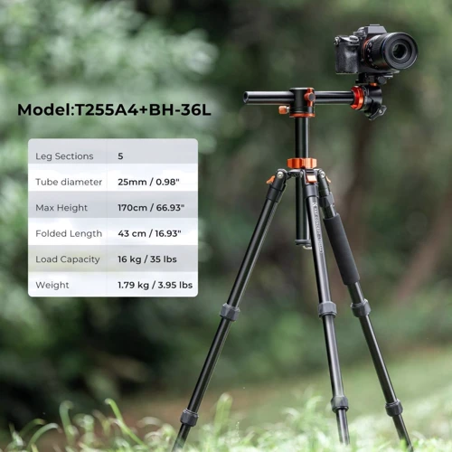 K&F Concept T255A4+BH-36L (KF09.085V3): Тип штатива напольный