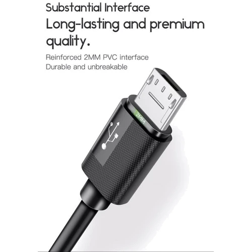 Кабель T-PHOX USB Cable to microUSB Nets 30cm Black (T-M801 Black) фото 5